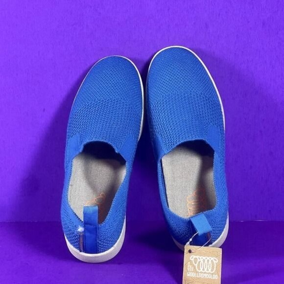 Woolloomooloo Women's Blue‎ Suffolk Merino Wool Slip-On Sneakers Shoe Size 6-NEW - Picture 5 of 8